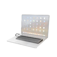Докинг станция 10 в 1 HAMA Connect2Office Pro, USB-A, USB-C (PD), HDMI, DisplayPort, LAN/Ethernet, Сив