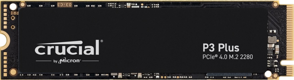 Диск SSD Crucial P3 Plus 500GB M.2 2280 NVMe PCIe Gen 4x4 - CT500P3PSSD8