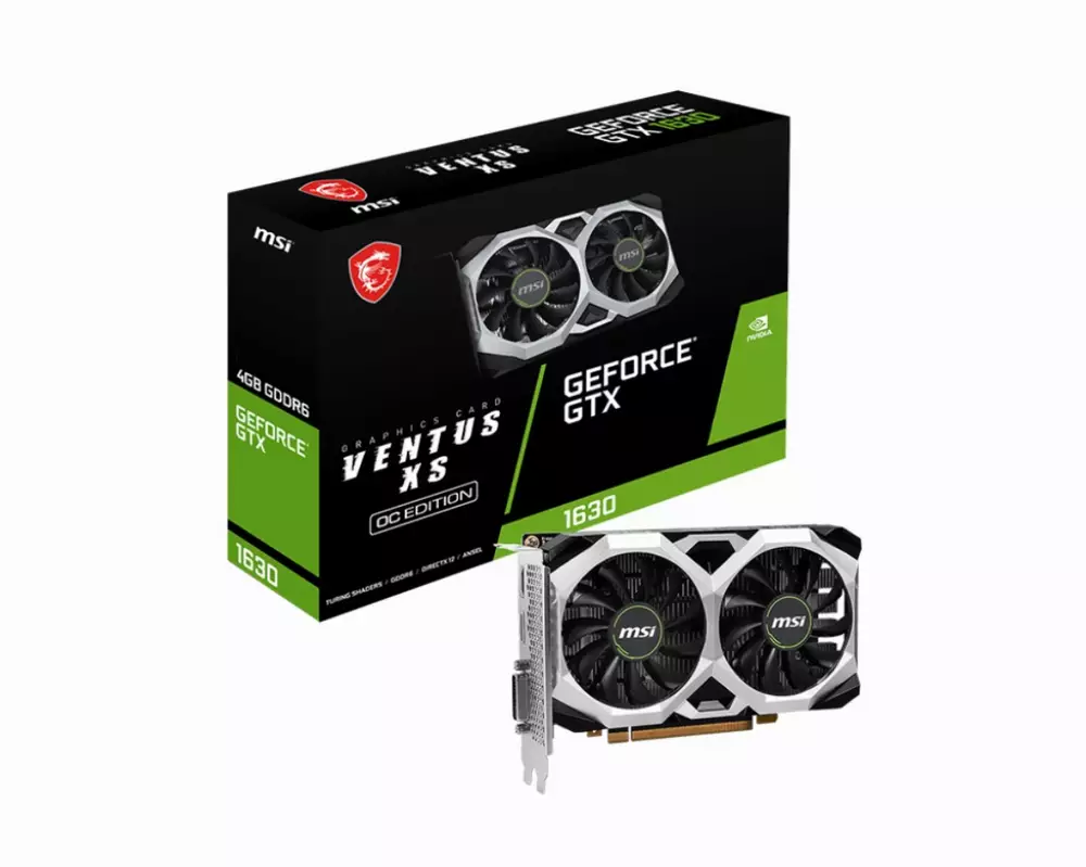 Видео карта MSI GeForce GTX 1630 VENTUS XS 4G OC GDDR6