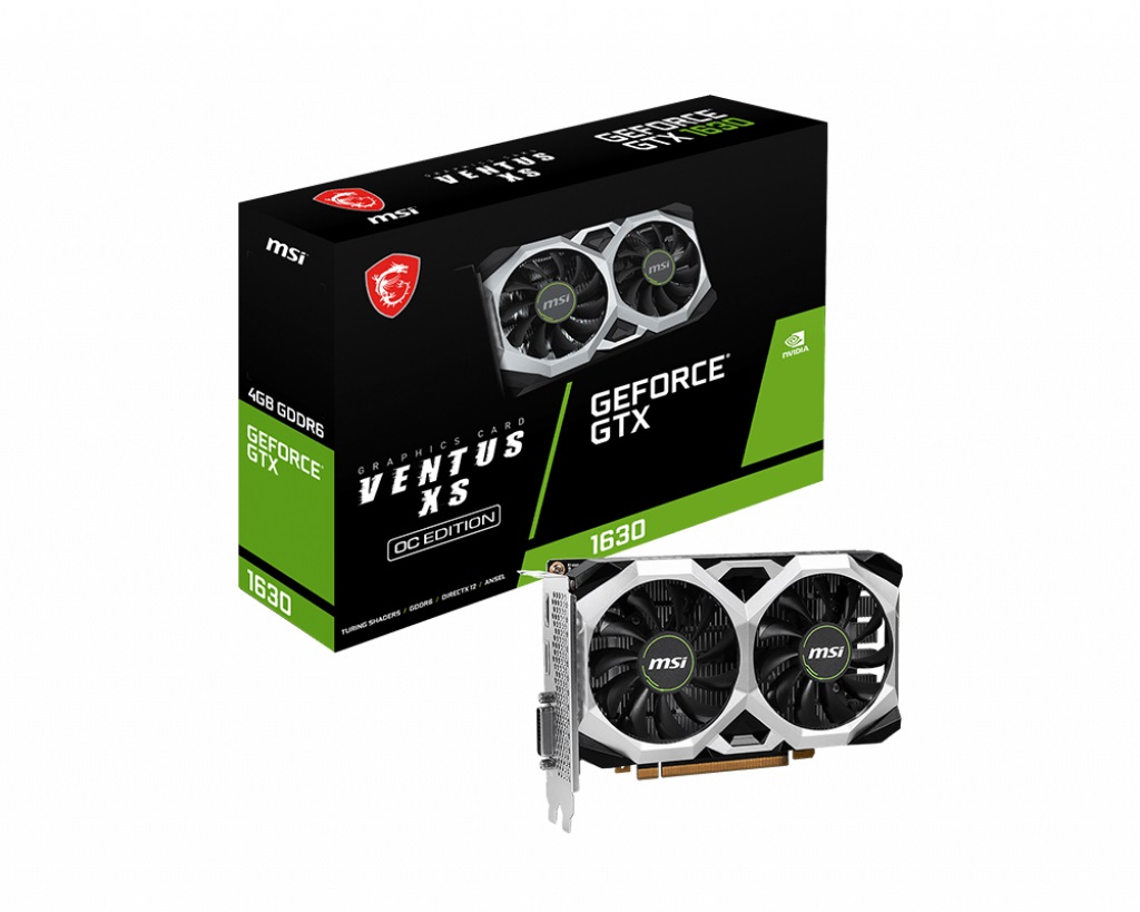 Видео карта MSI GeForce GTX 1630 VENTUS XS 4G OC GDDR6