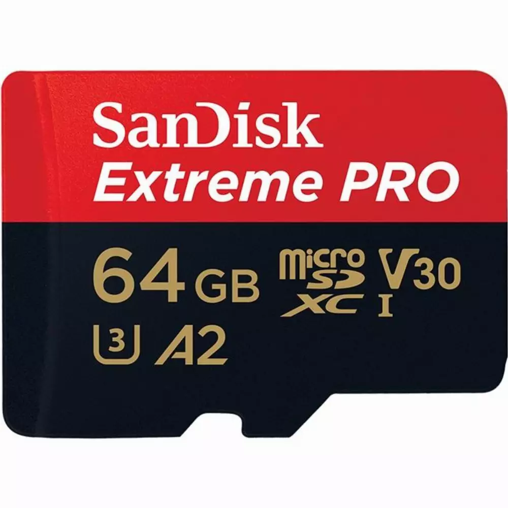 Κάρτα μνήμης SANDISK Extreme 64GB microSDXC + SD Adapter - SDSQXAH-064G-GN6MA