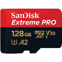 Карта памет SANDISK Extreme Pro 128GB microSDXC + SD Adapter - SDSQXAA-128G-GN6MA