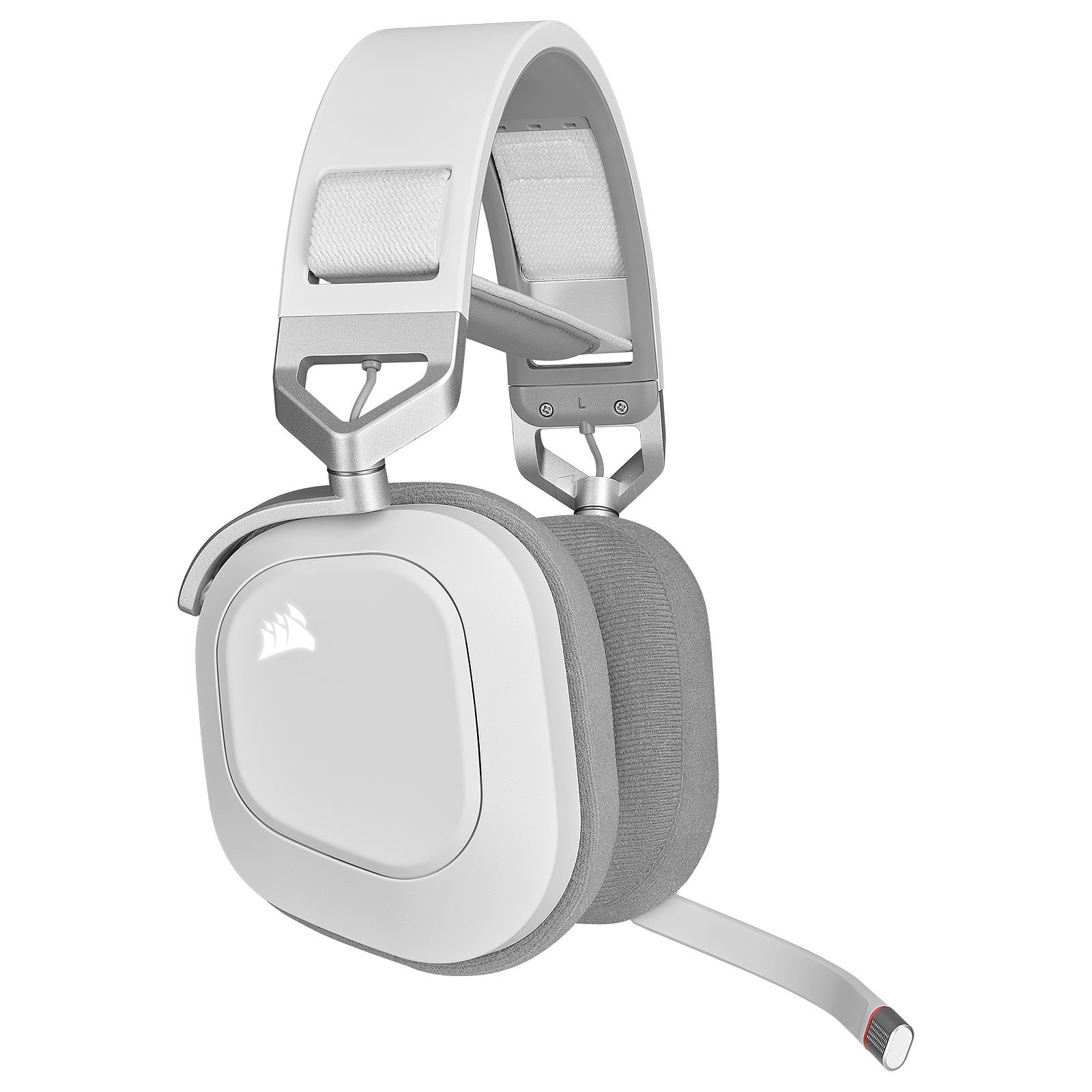 Геймерські навушники Corsair HS80 RGB WIRELESS Premium Gaming Headset with Spatial Audio White (EU) - CA-9011236-EU