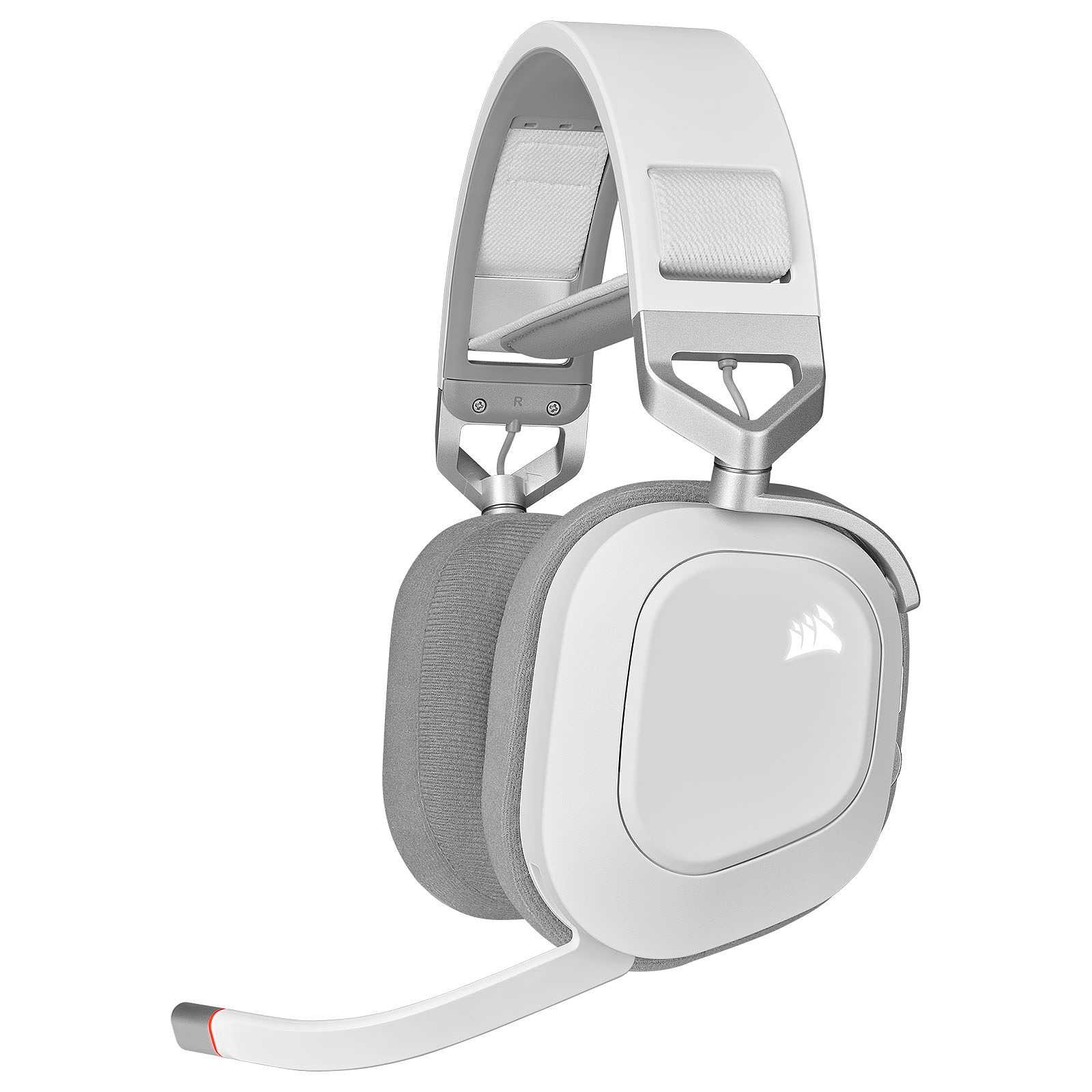 Геймерські навушники Corsair HS80 RGB WIRELESS Premium Gaming Headset with Spatial Audio White (EU) - CA-9011236-EU