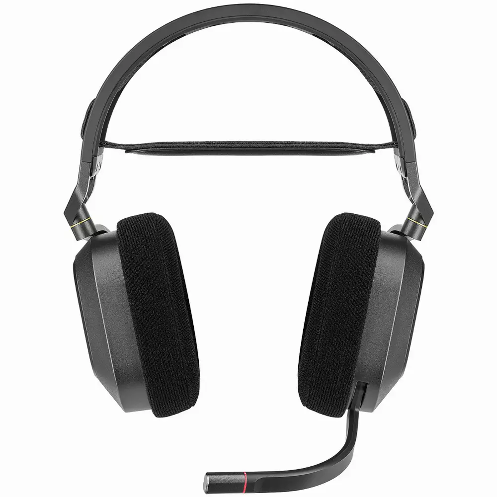 Геймърски слушалки Corsair HS80 RGB WIRELESS Premium Gaming Headset Spatial Audio Carbon (EU) - CA-9011235-EU