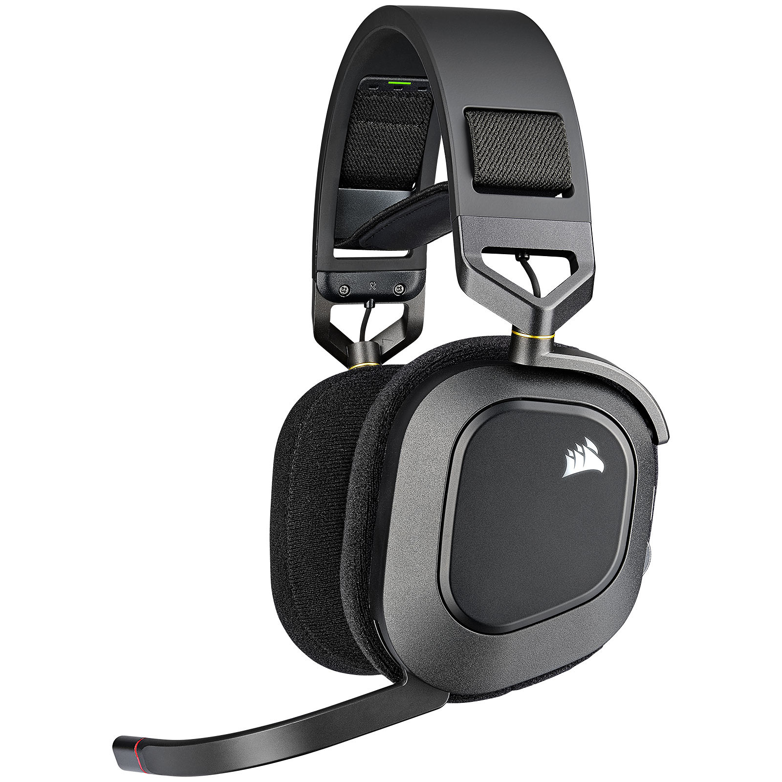 Геймърски слушалки Corsair HS80 RGB WIRELESS Premium Gaming Headset Spatial Audio Carbon (EU) - CA-9011235-EU