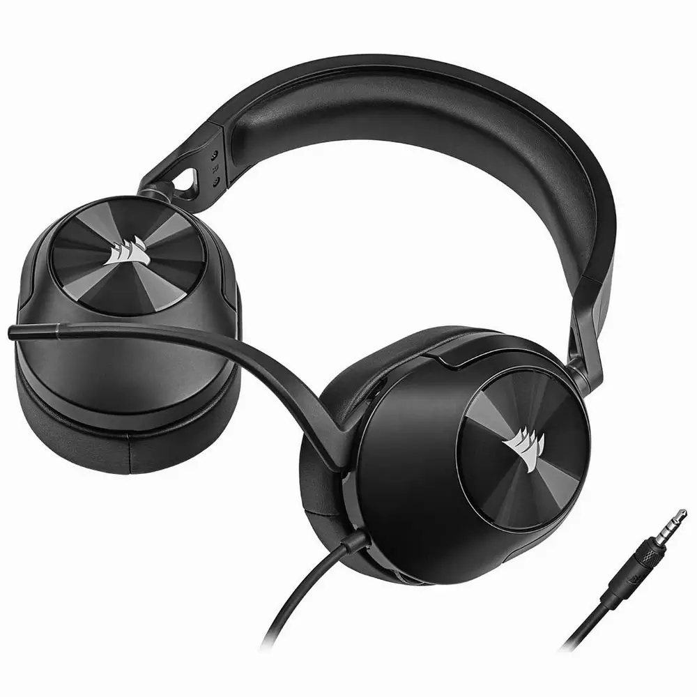 Auriculares para juegos Corsair HS55 STEREO Wired Gaming Headset Carbon (EU) - CA-9011260-EU