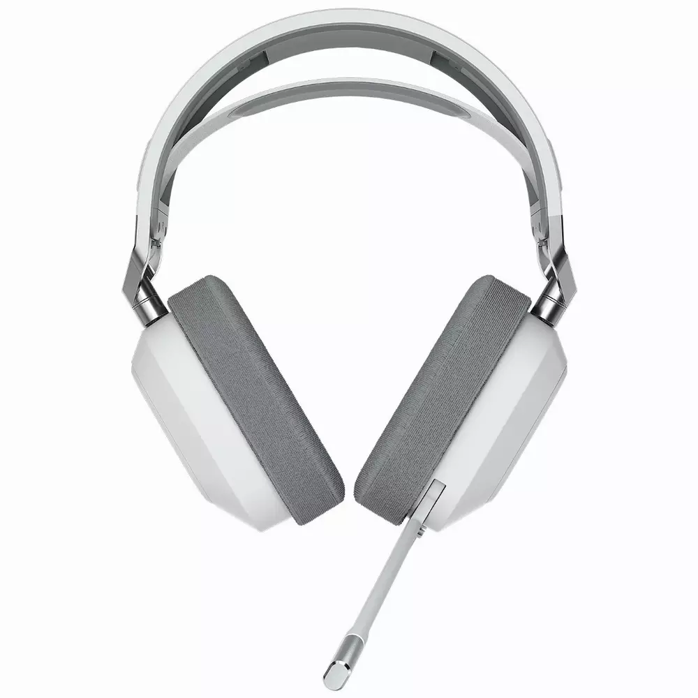 Геймърски слушалки Corsair HS80 RGB USB Wired Gaming Headset White (EU) - CA-9011238-EU