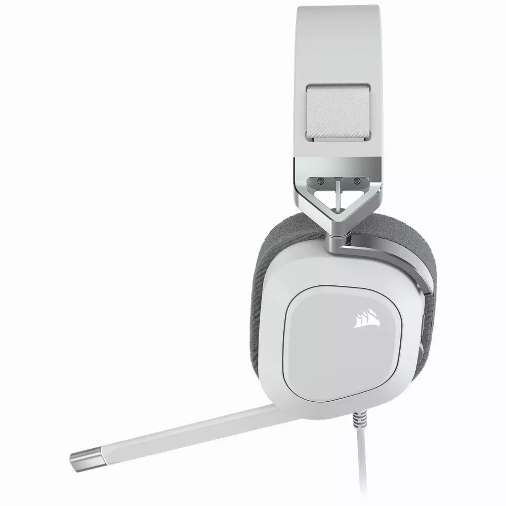 Геймърски слушалки Corsair HS80 RGB USB Wired Gaming Headset White (EU) - CA-9011238-EU