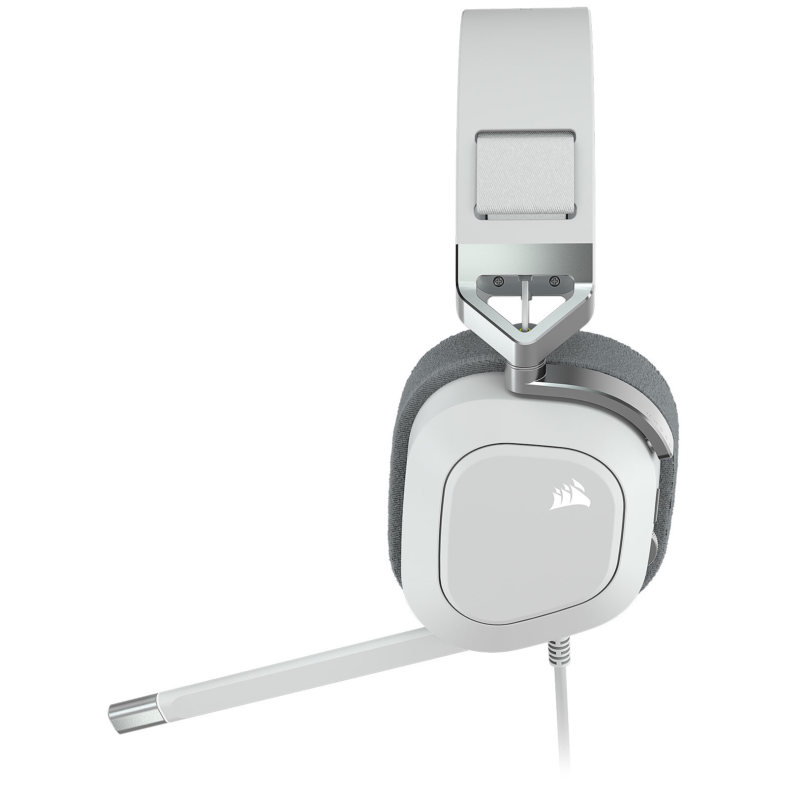 Геймърски слушалки Corsair HS80 RGB USB Wired Gaming Headset White (EU) - CA-9011238-EU