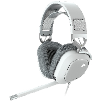 Геймърски слушалки Corsair HS80 RGB USB Wired Gaming Headset White (EU) - CA-9011238-EU