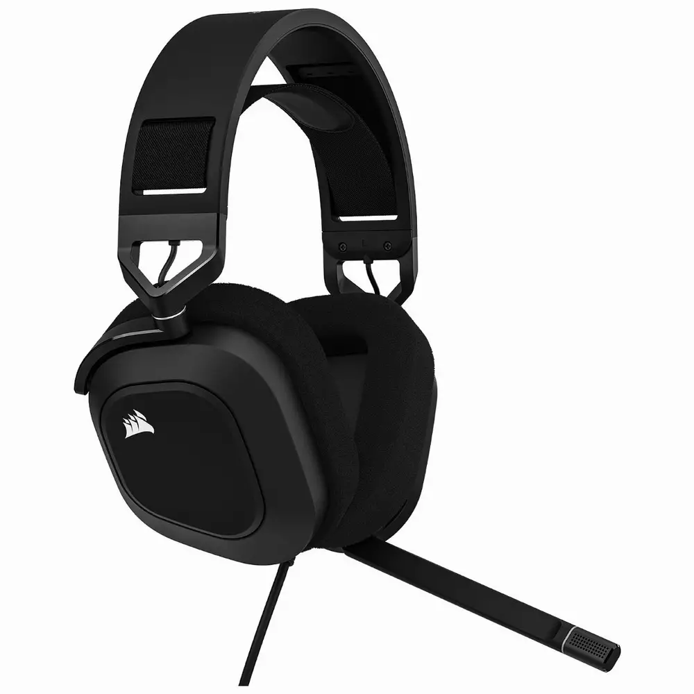 Геймърски слушалки Corsair HS80 RGB USB Wired Gaming Headset Carbon (EU) - CA-9011237-EU