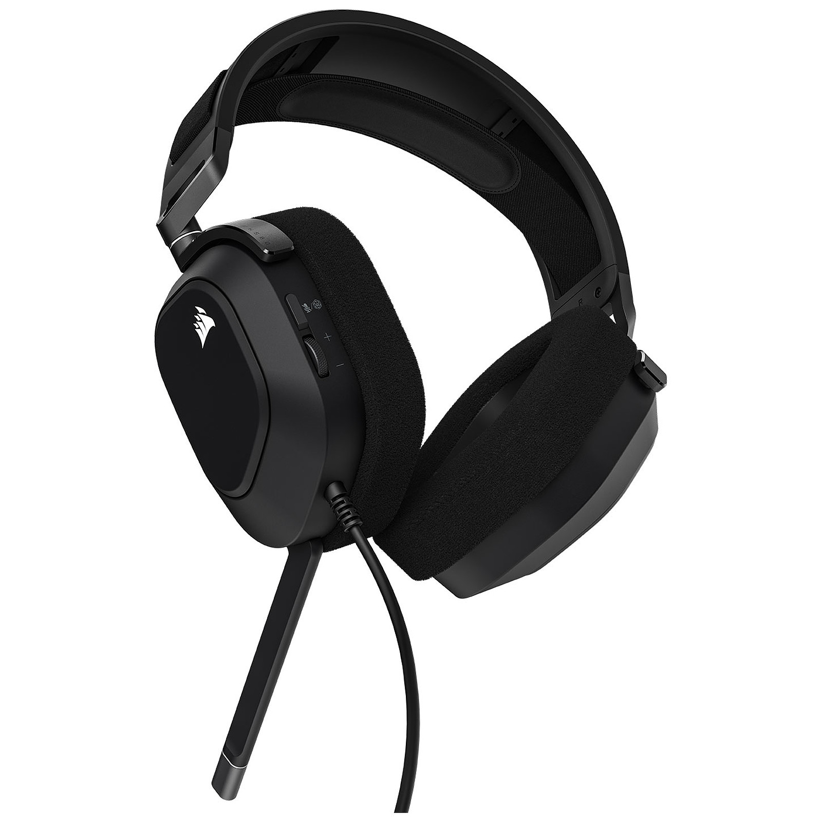 Геймърски слушалки Corsair HS80 RGB USB Wired Gaming Headset Carbon (EU) - CA-9011237-EU