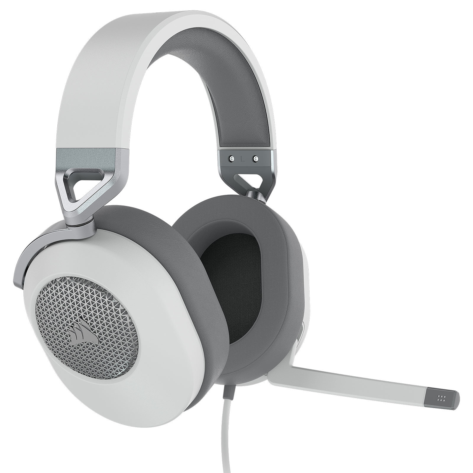 Геймърски слушалки Corsair HS65 SURROUND Wired Gaming Headset White (EU) - CA-9011271-EU