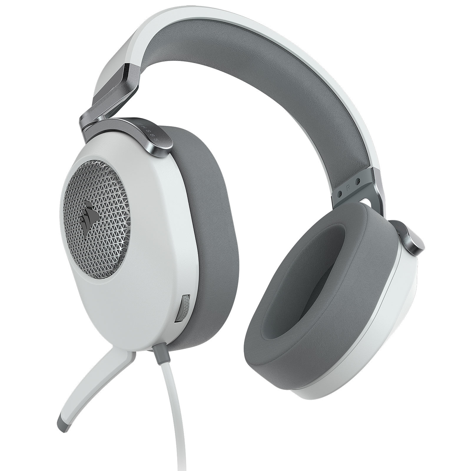 Геймърски слушалки Corsair HS65 SURROUND Wired Gaming Headset White (EU) - CA-9011271-EU