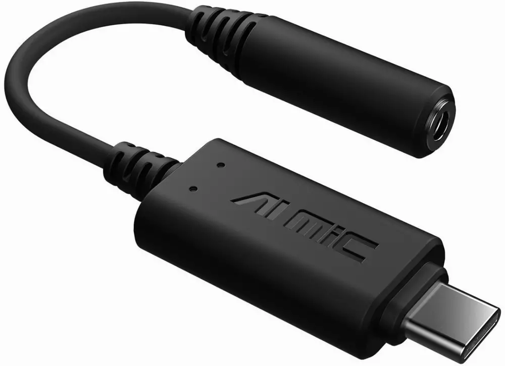 Адаптер ASUS AI NC MIC USB-C към 3.5 mm жак - 90YH02L1-B2UA00