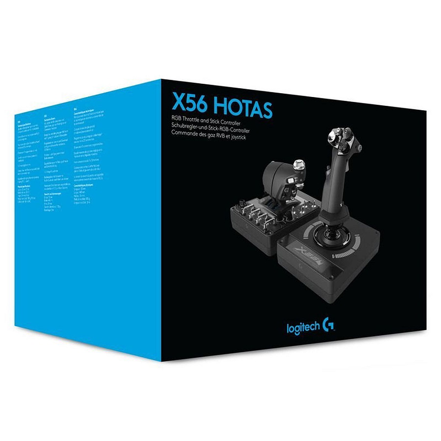 Джойстик контролер Logitech G X-56 H.O.T.A.S. Advanced Flight Simulator - 945-000059