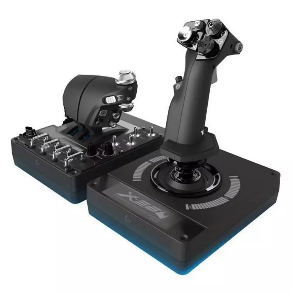 Джойстик контролер Logitech G X-56 H.O.T.A.S. Advanced Flight Simulator - 945-000059
