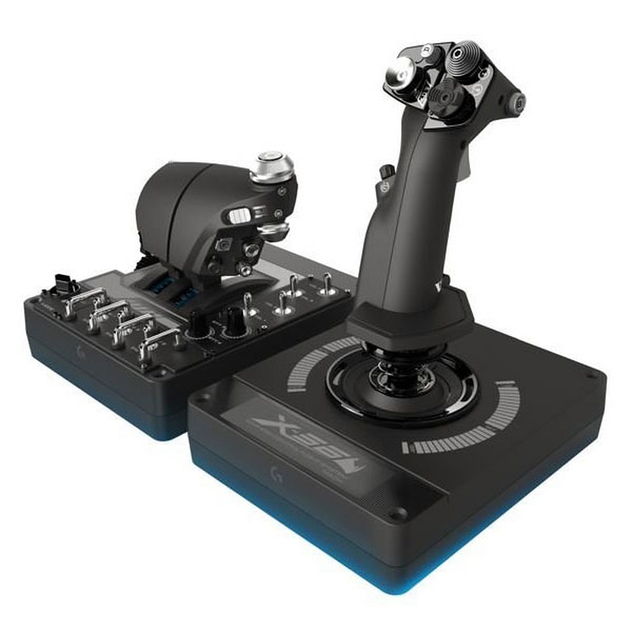 Джойстик контролер Logitech G X-56 H.O.T.A.S. Advanced Flight Simulator - 945-000059