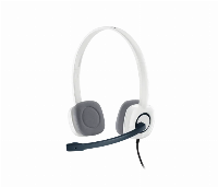 Слушалки Logitech H150 White Stereo Headset Mic - 981-000350