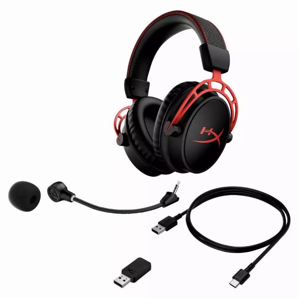 Геймърски слушалки HyperX Cloud Alpha Wireless Черен/Червен