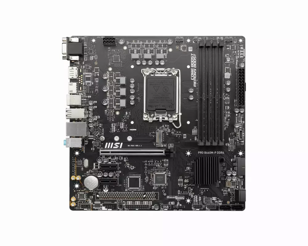 Дънна платка MSI PRO B660M-P LGA1700 DDR4