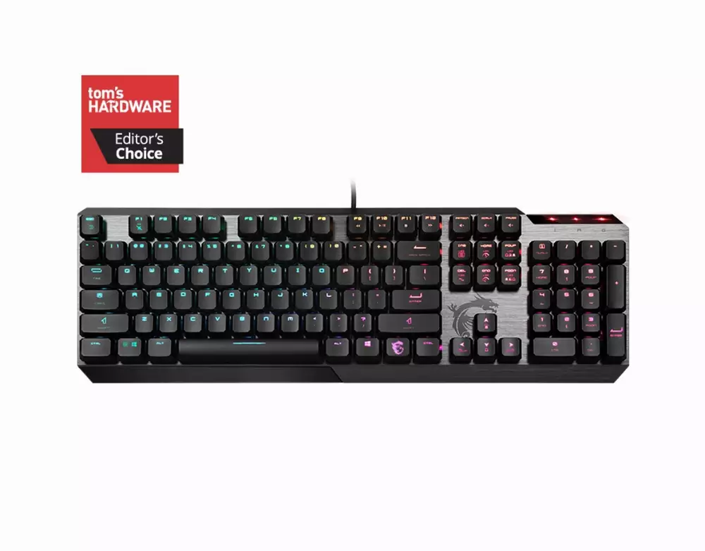 Gaming μηχανικό πληκτρολόγιο MSI VIGOR GK50 LOW PROFILE RGB Kailh Switches