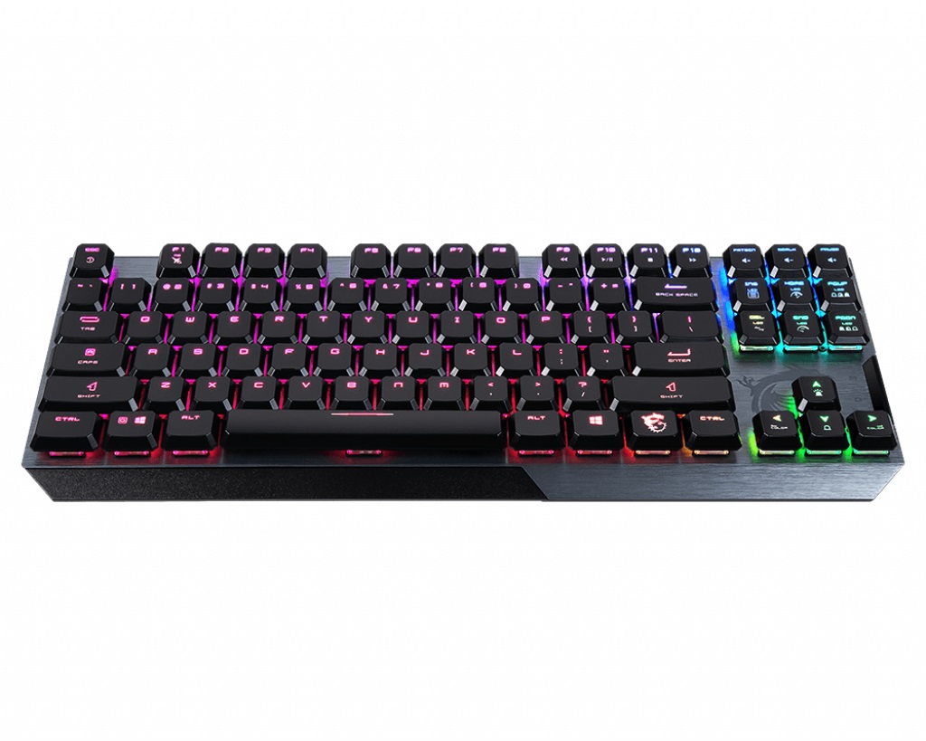 Геймърска механична клавиатура MSI VIGOR GK50 LOW PROFILE TKL Kailh Low Profile White
