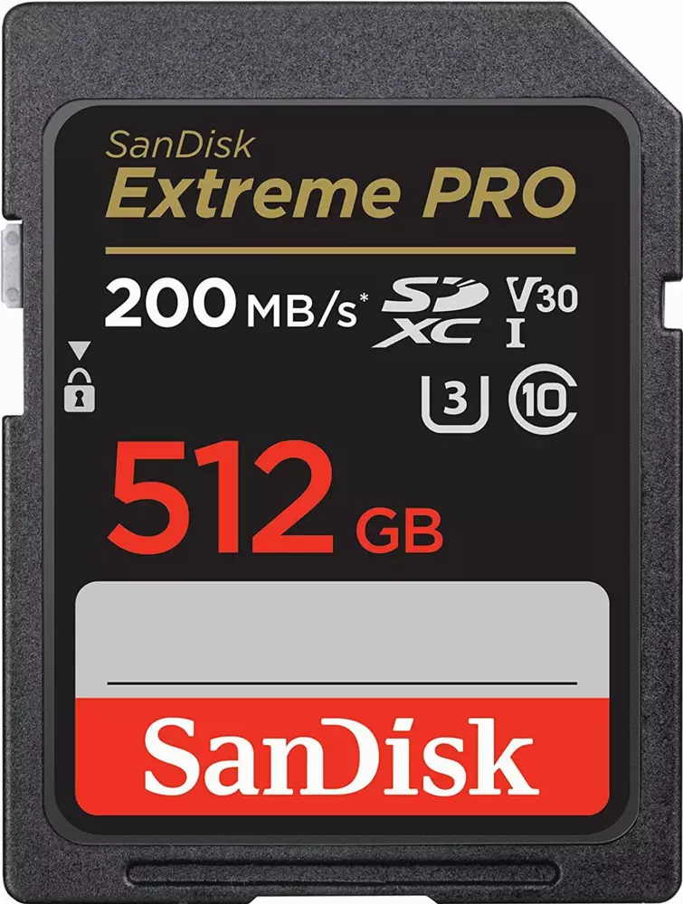Карта памет SANDISK Extreme PRO SDHC 512GB UHS-1 Class 10 U3 140 MB/s 