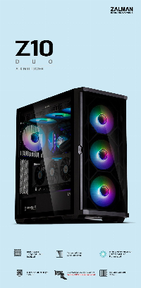Кутия Zalman Z10 DUO Mesh TG EATX Case ARGB