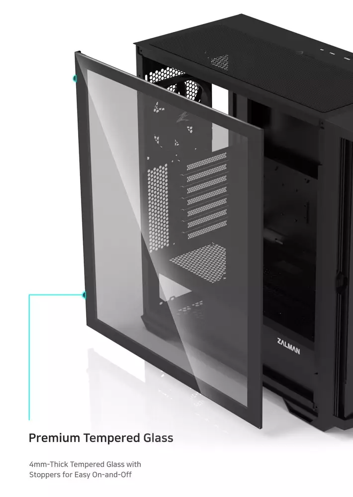 Кутия Zalman Z10 DUO Mesh TG EATX Case ARGB