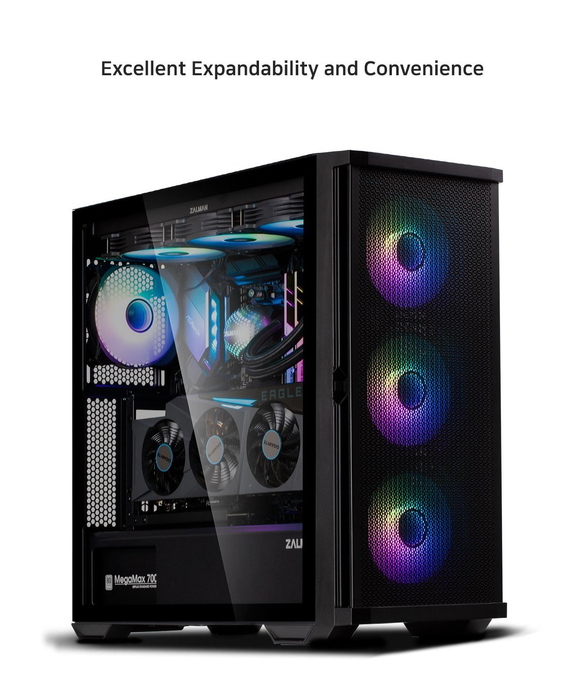 Кутия Zalman Z10 DUO Mesh TG EATX Case ARGB