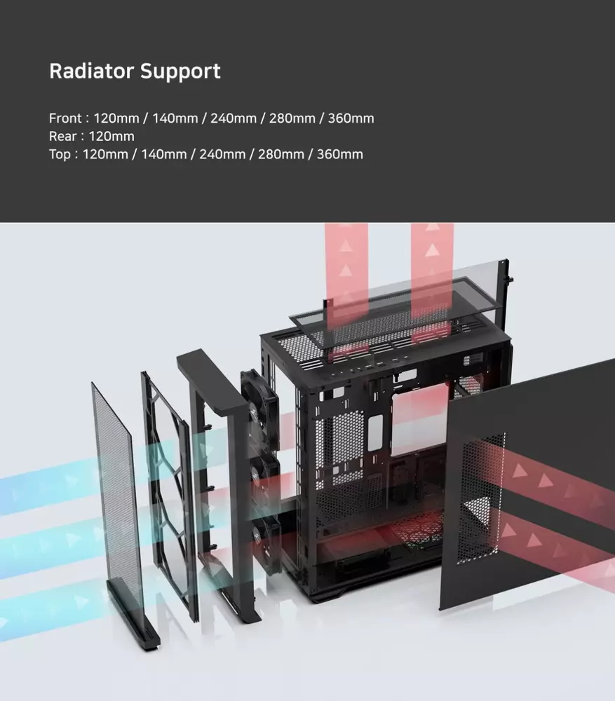 Кутия Zalman Z10 DUO Mesh TG EATX Case ARGB