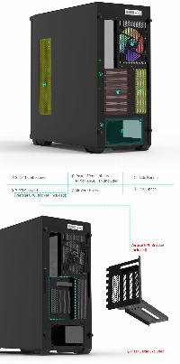 Кутия Zalman Z10 DUO Mesh TG EATX Case ARGB