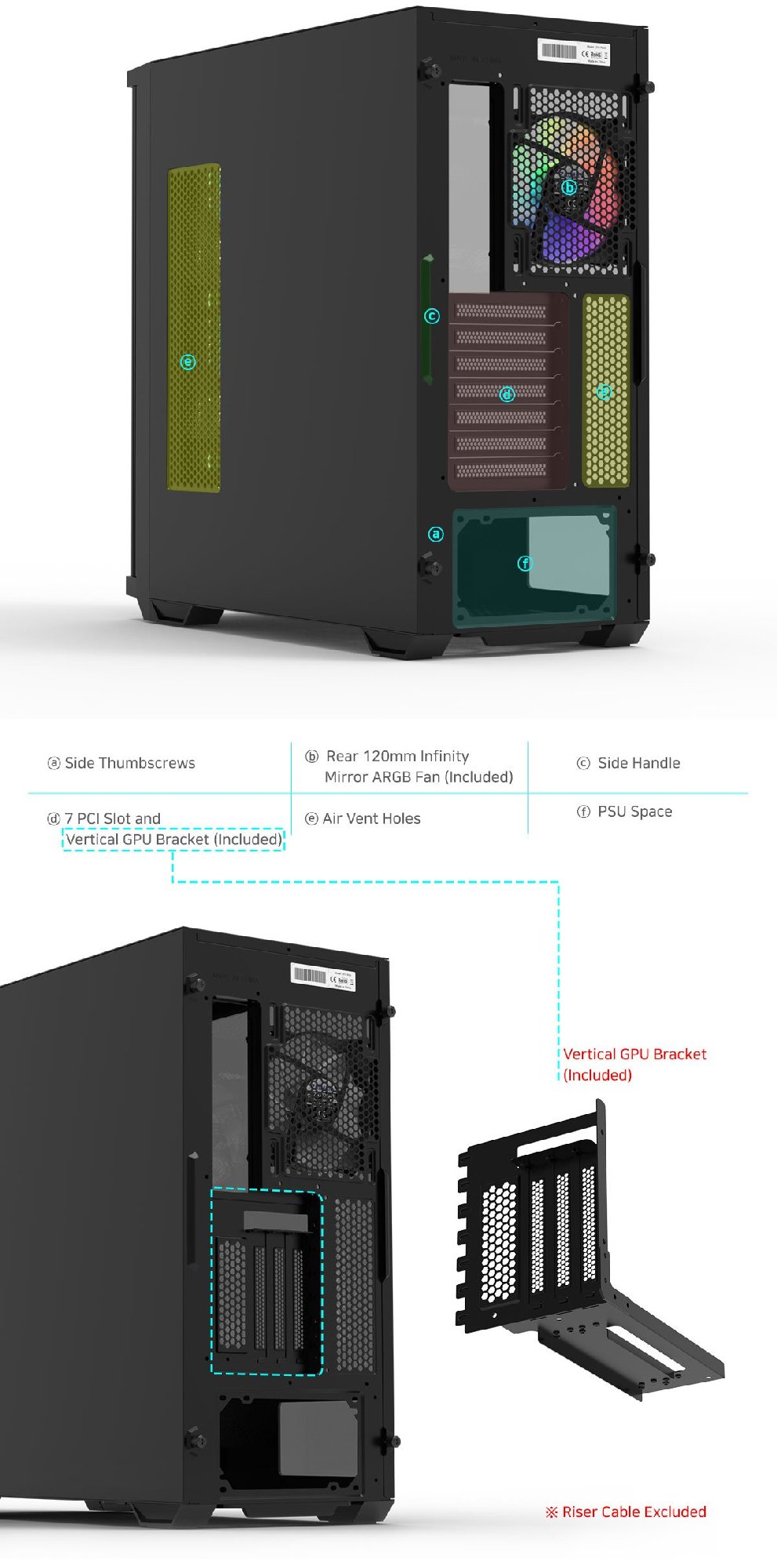 Кутия Zalman Z10 DUO Mesh TG EATX Case ARGB