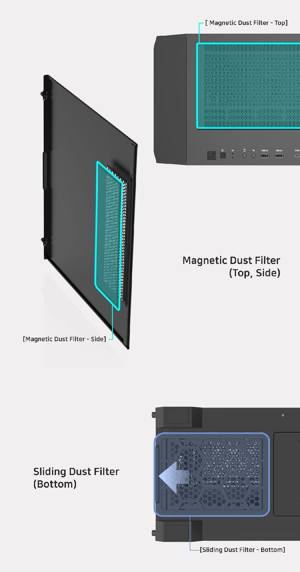Кутия Zalman Z10 Plus TG EATX ARGB Case