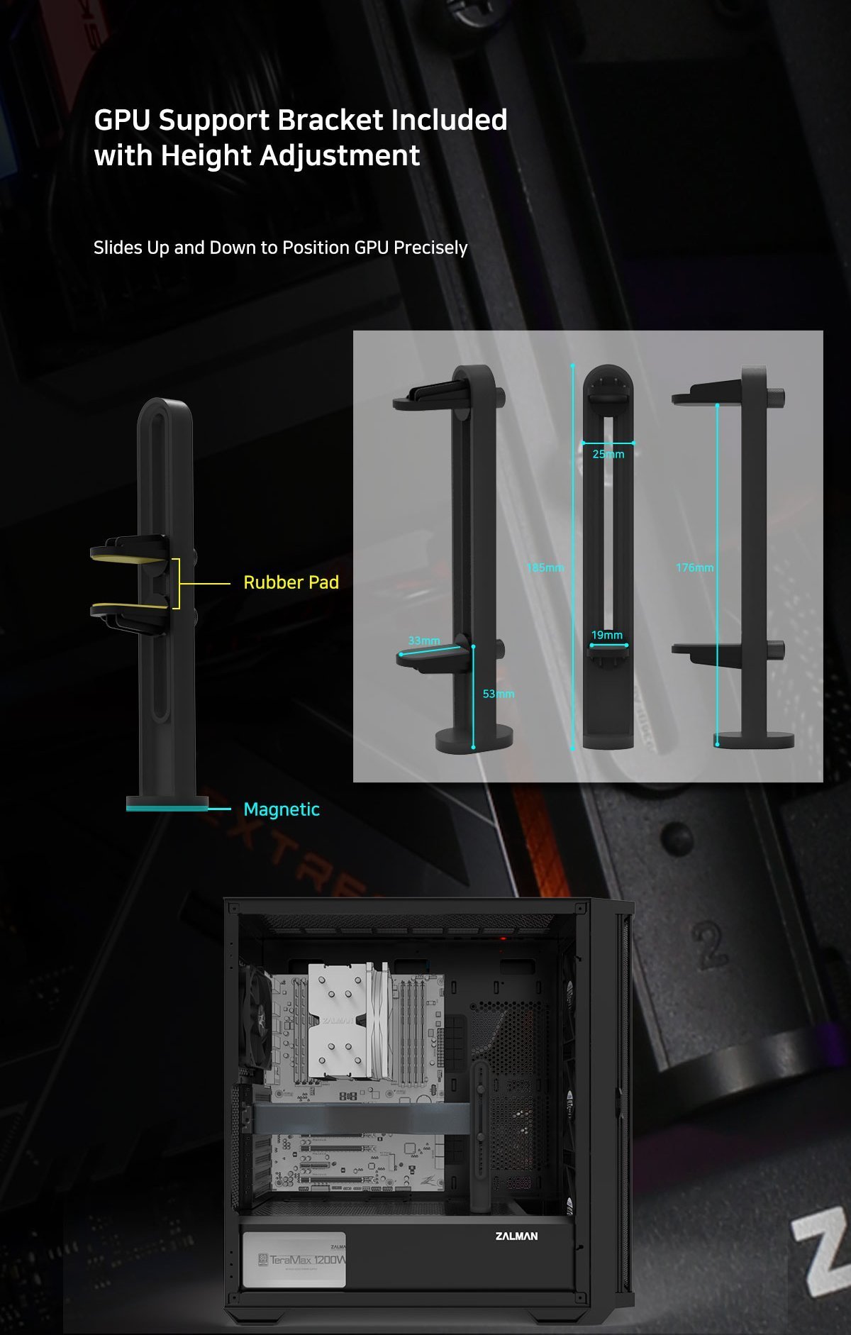 Кутия Zalman Z10 Plus TG EATX ARGB Case