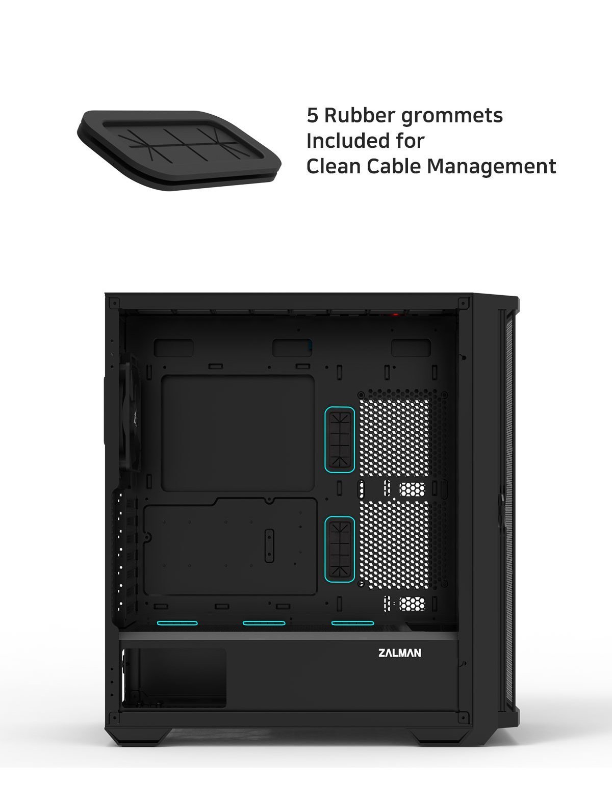 Кутия Zalman Z10 Plus TG EATX ARGB Case