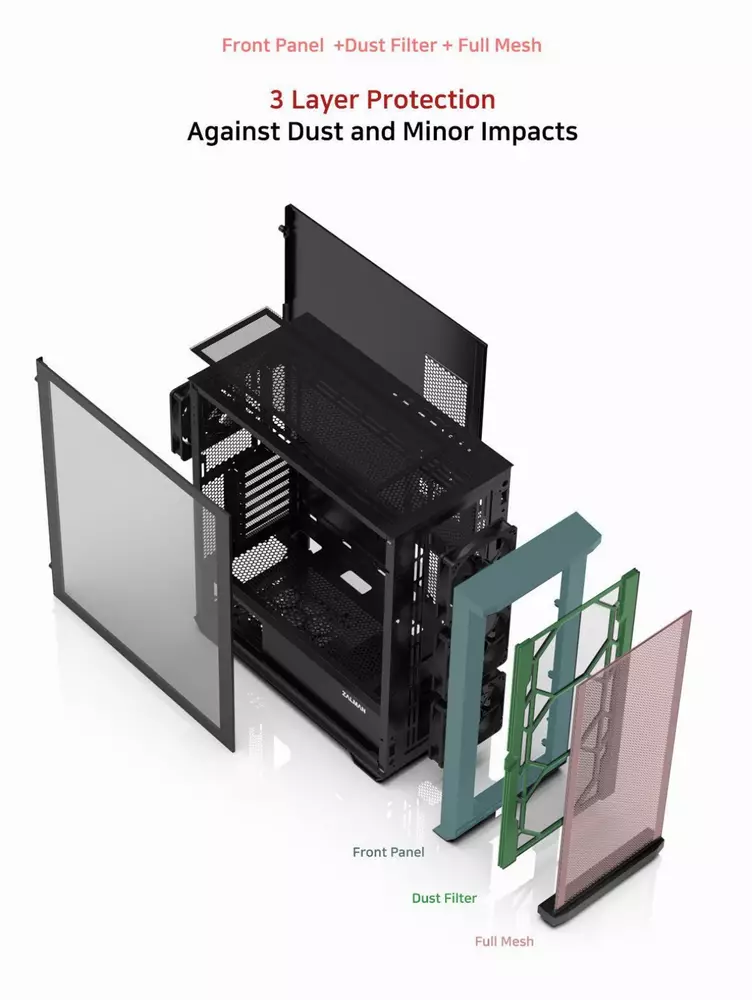 Кутия Zalman Z10 Mesh TG EATX Case