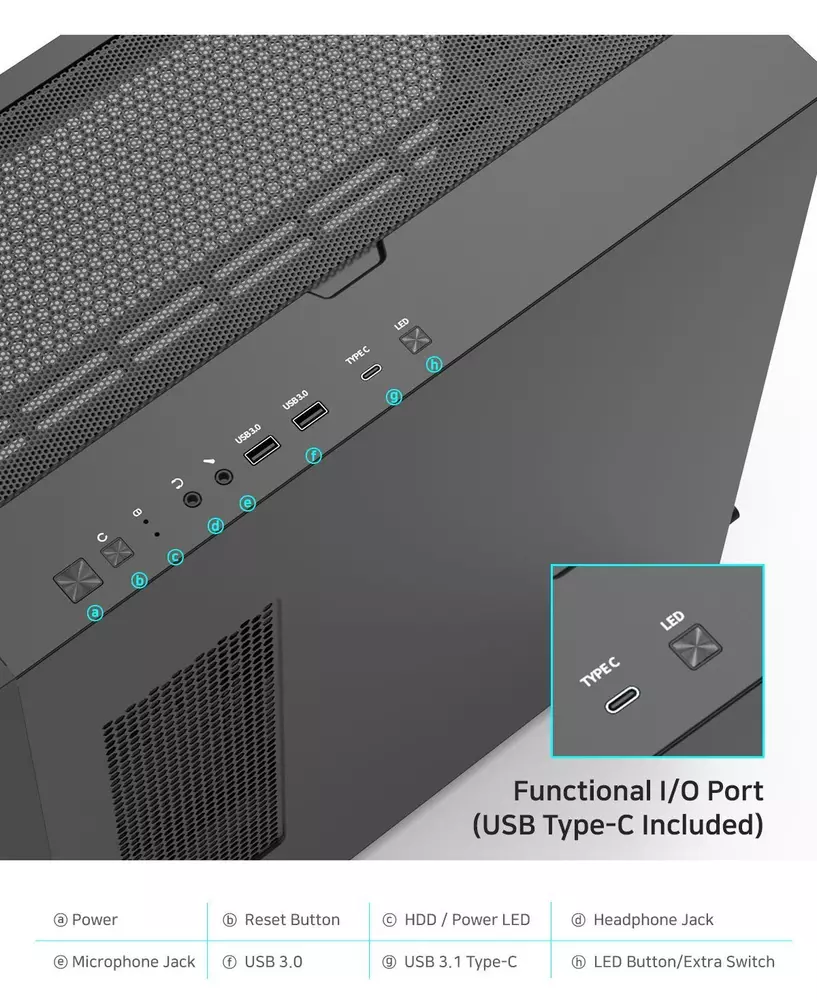 Кутия Zalman Z10 Mesh TG EATX Case