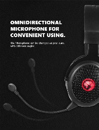 Marvo безжични геймърски слушалки Gaming Headphones HG9088W - Bluetooth, 2.4G