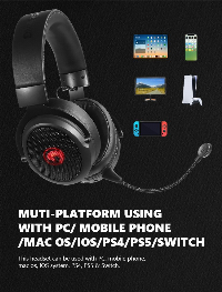 Marvo безжични геймърски слушалки Gaming Headphones HG9088W - Bluetooth, 2.4G