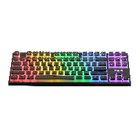 Mеханична клавиатура Marvo Gaming Mechanical Keyboard KG946 Red switches, TKL, Wrist Rest, Rainbow