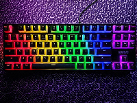 Mеханична клавиатура Marvo Gaming Mechanical Keyboard KG946 Red switches, TKL, Wrist Rest, Rainbow