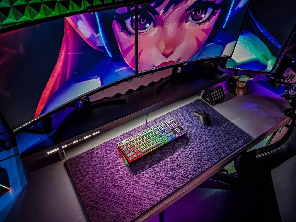 Mеханична клавиатура Marvo Gaming Mechanical Keyboard KG946 Red switches, TKL, Wrist Rest, Rainbow