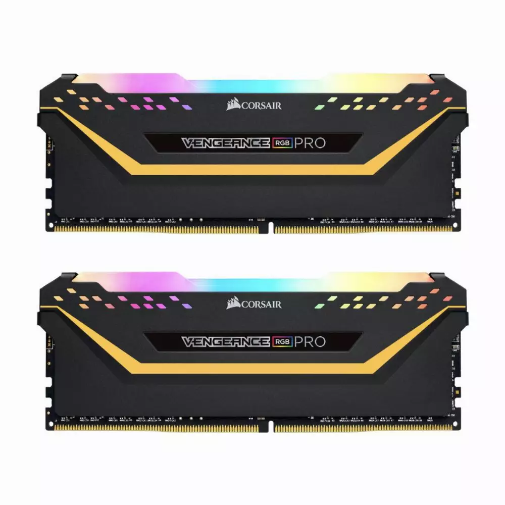 Памет Corsair Vengeance PRO RGB TUF Black 32GB (2x16GB) DDR4 3200MHz CL16 - CMW32GX4M2E3200C16-TUF