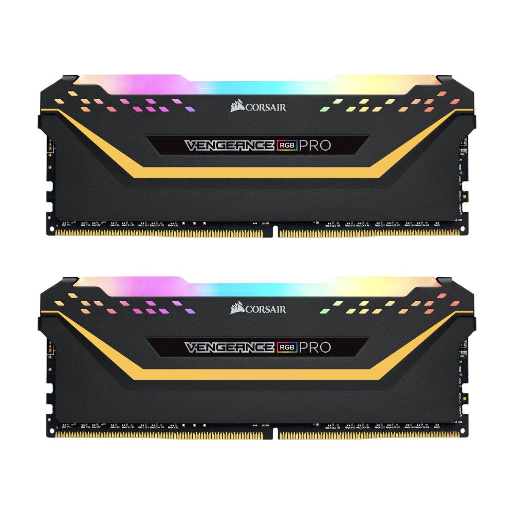 Памет Corsair Vengeance PRO RGB TUF Black 32GB (2x16GB) DDR4 3200MHz CL16 - CMW32GX4M2E3200C16-TUF