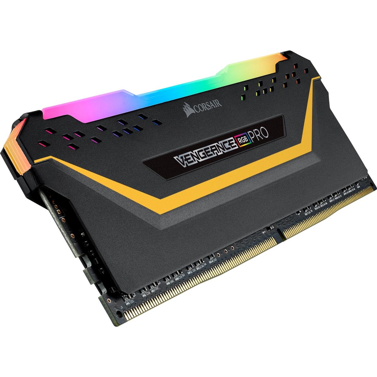 Памет Corsair Vengeance PRO RGB TUF Black 32GB (2x16GB) DDR4 3200MHz CL16 - CMW32GX4M2E3200C16-TUF