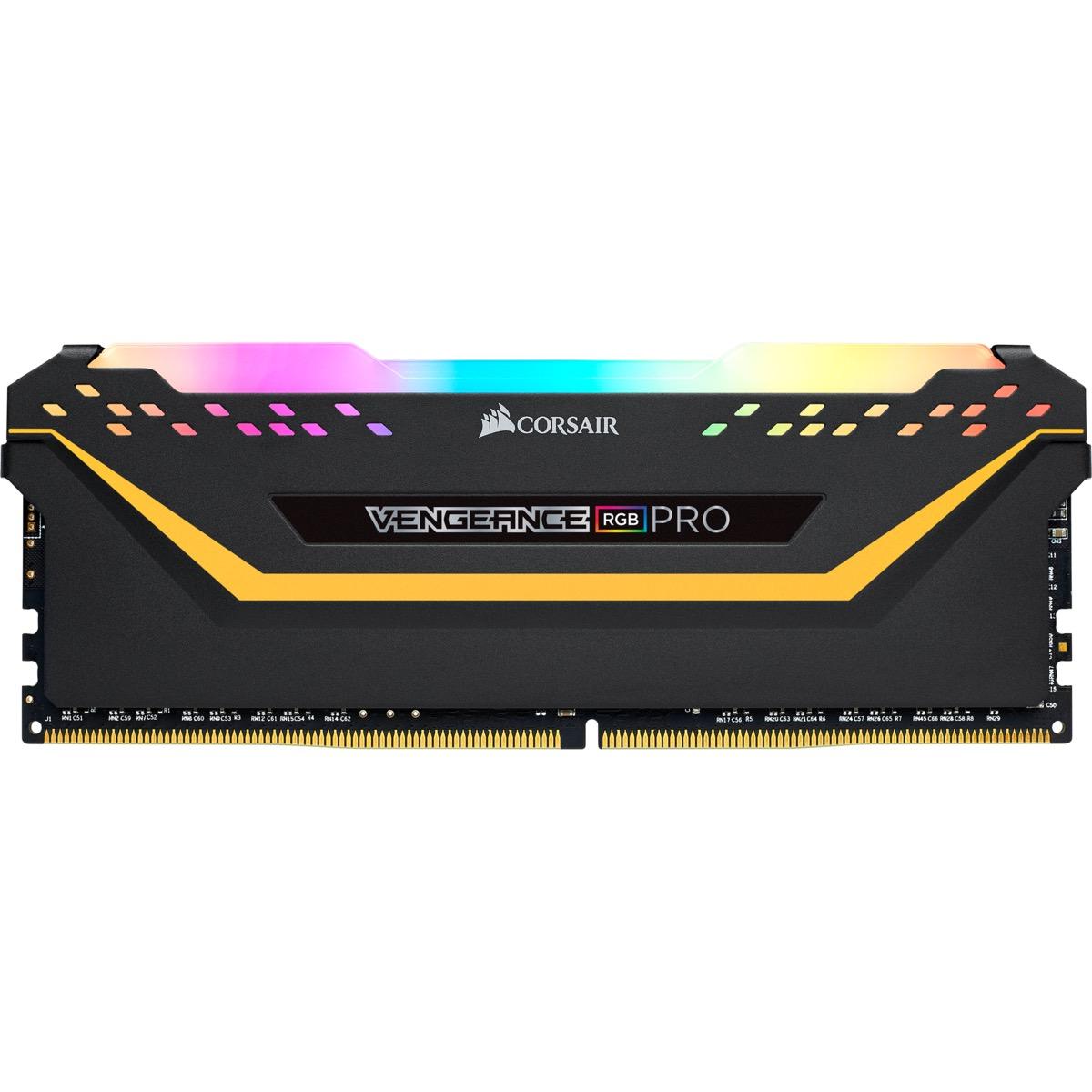 Памет Corsair Vengeance PRO RGB TUF Black 32GB (2x16GB) DDR4 3200MHz CL16 - CMW32GX4M2E3200C16-TUF