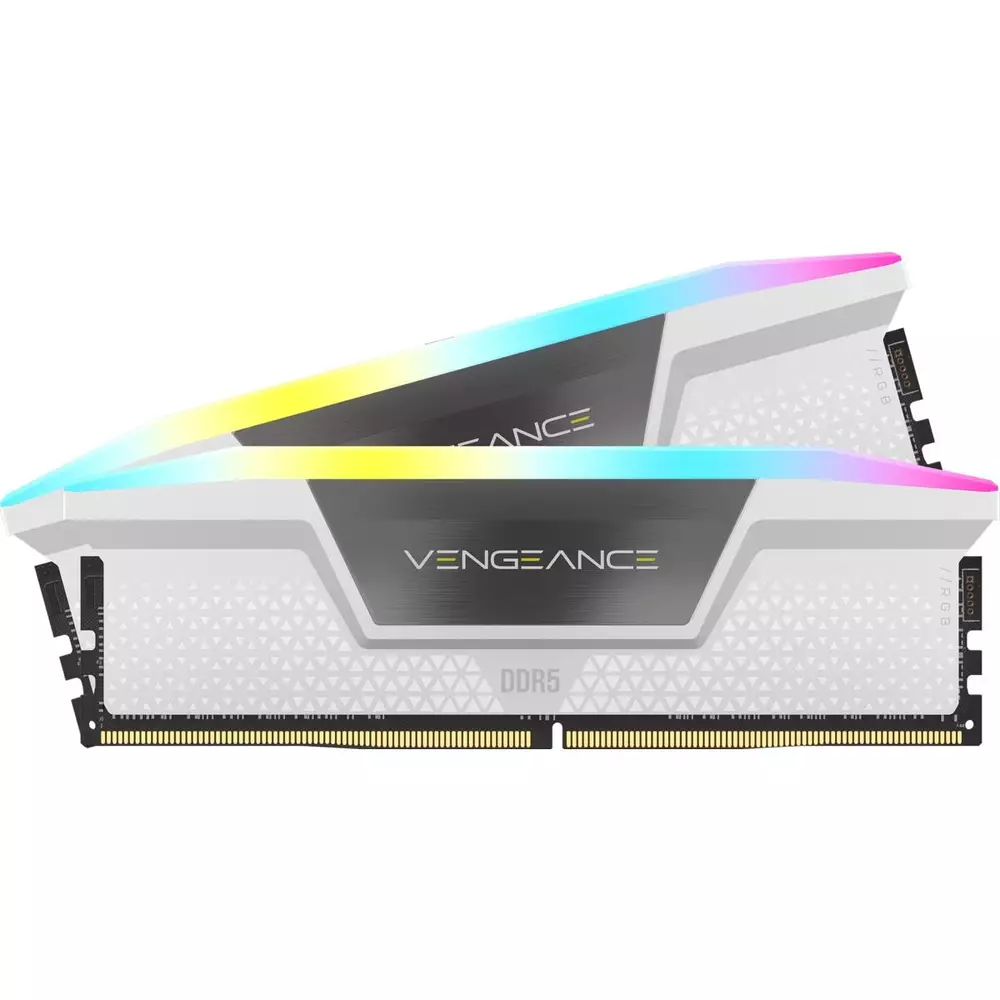 Μνήμη Corsair Vengeance White RGB 32GB (2x16GB) DDR5 5600MHz CL36 - CMH32GX5M2B5600C36W